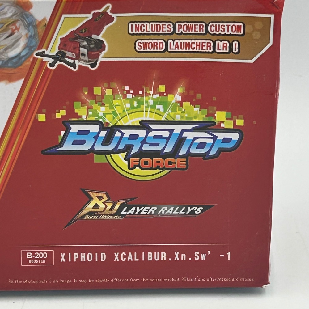 Burstop Force B-200 Xiphoid Xcalibur Compatible Beyblade Style Toy New Sealed - Picture 5 of 8